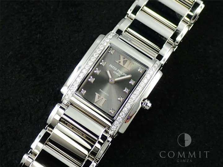 パテックフィリップ Twenty-4 TIFFANY＆CO. Ref.4910/10A-010 ステンレススチール グレー文字盤