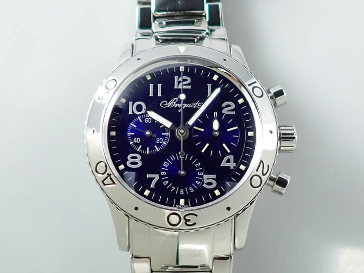Breguet Type XX Aeronavale Ref.3807ST/J2/SW9 Blue Dial Used PL155795