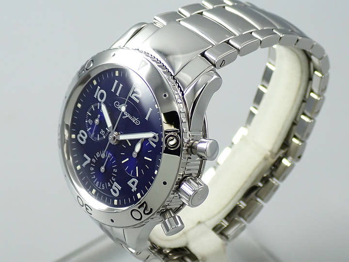 Breguet Type XX Aeronavale Ref.3807ST/J2/SW9 Blue Dial Used PL155795
