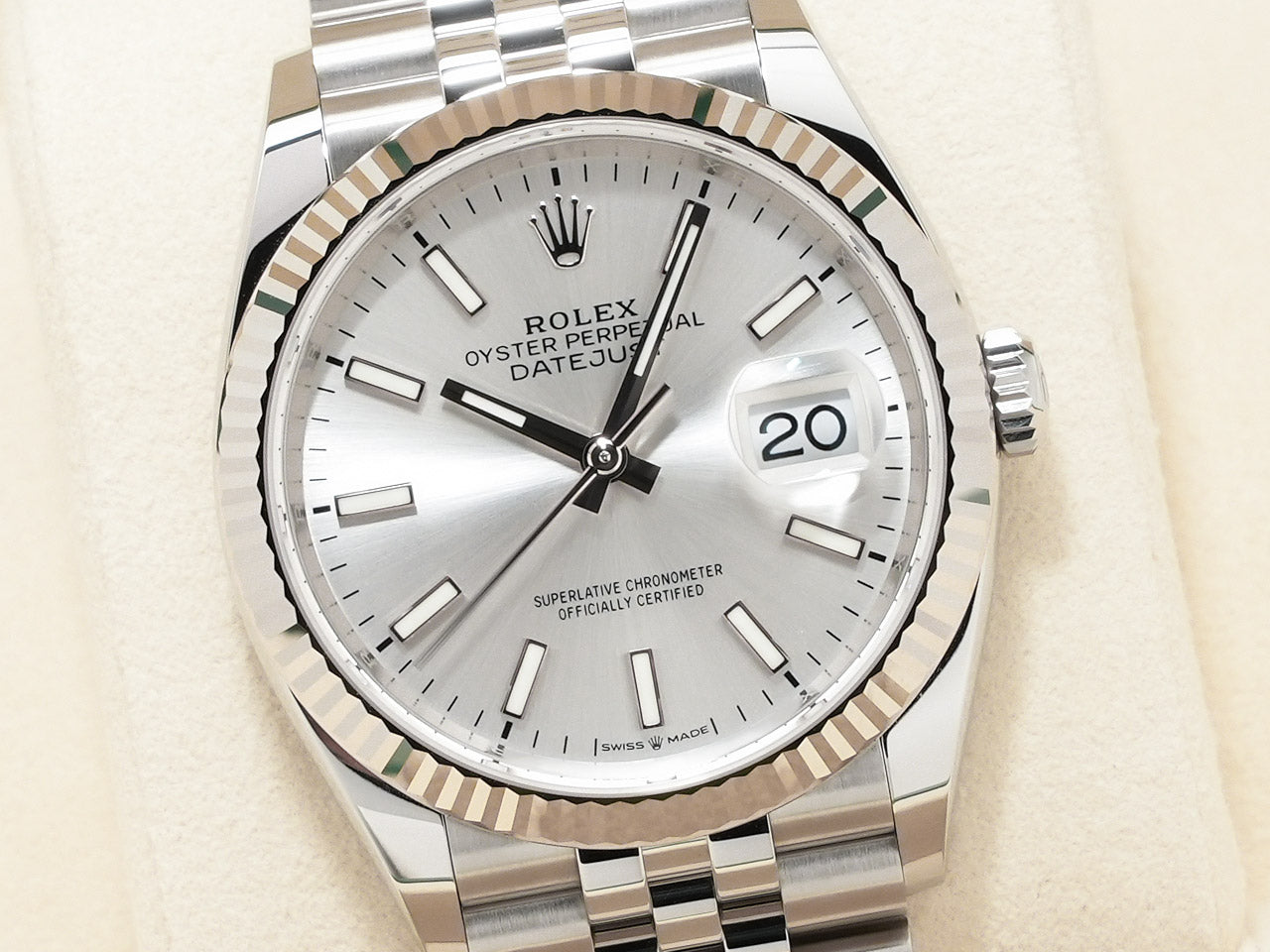 Rolex Datejust 36 Ref.126234 SS/WG Silver Dial