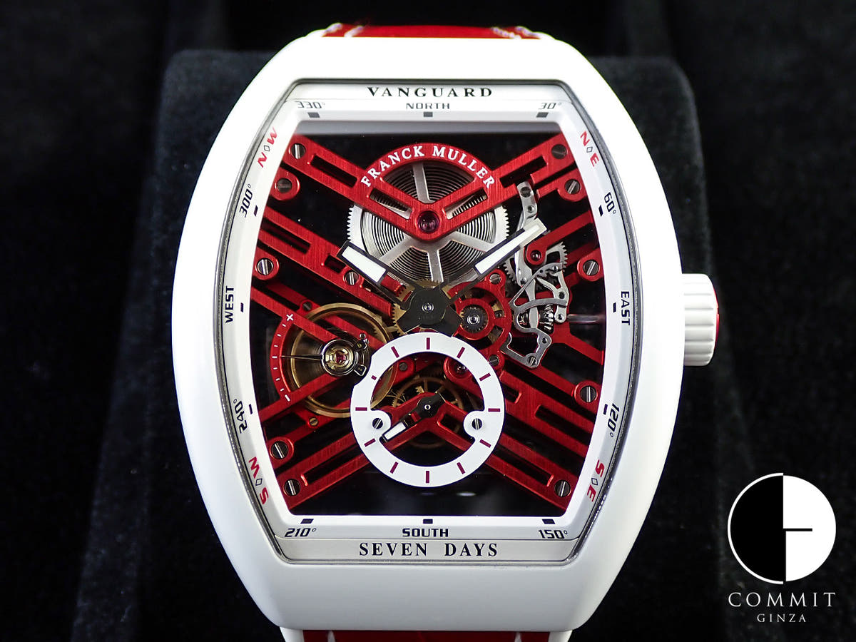 フランクミュラー ヴァンガード Ref.V45S6SQTLTD TTBCER スケルトン文字盤 美品 J9C5R511