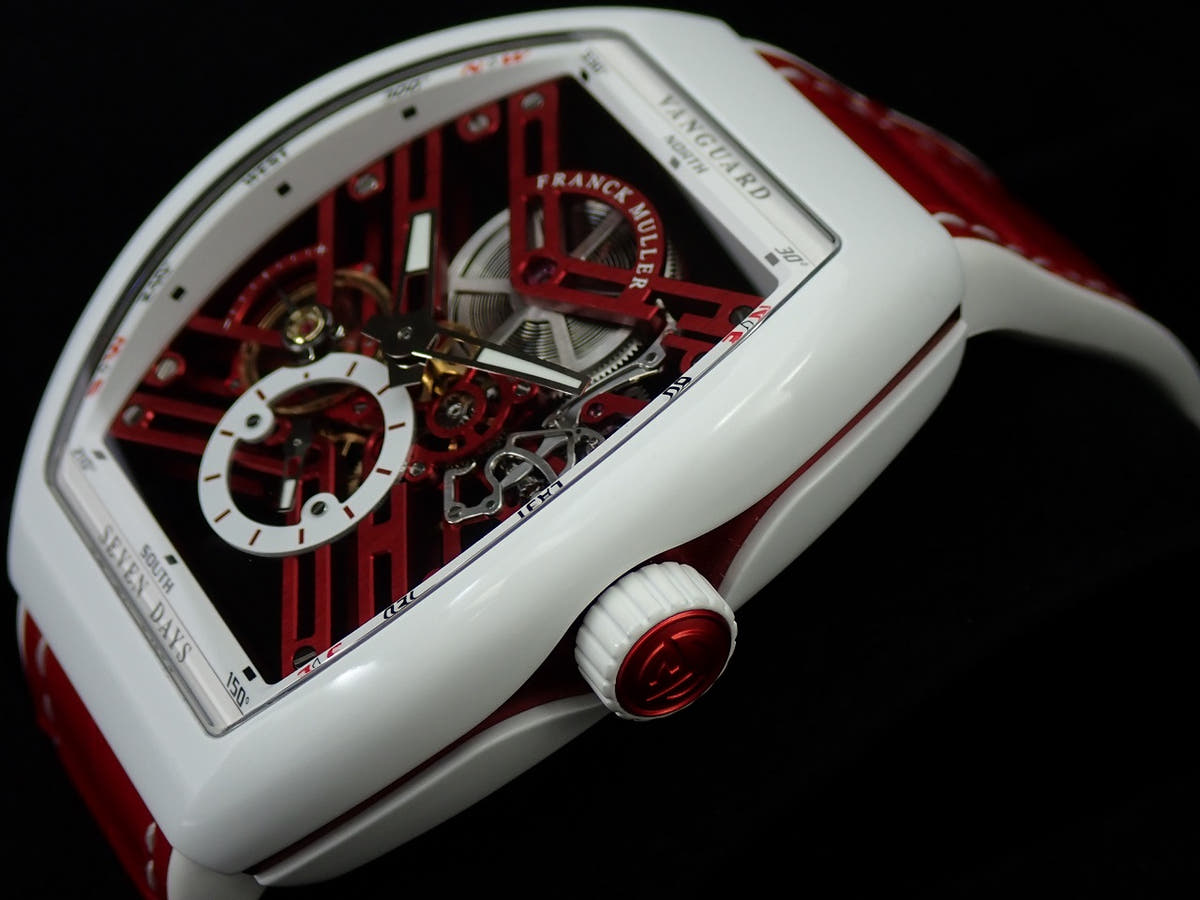 フランクミュラー ヴァンガード Ref.V45S6SQTLTD TTBCER スケルトン文字盤 美品 J9C5R511