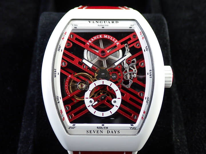 フランクミュラー ヴァンガード Ref.V45S6SQTLTD TTBCER スケルトン文字盤 美品 J9C5R511