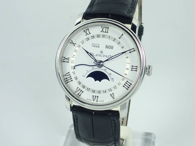 ブランパン ヴィルレ Ref.6654A-1127-55B ホワイト文字盤 中古 villeret-2