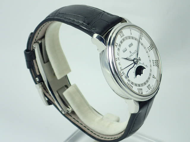 ブランパン ヴィルレ Ref.6654A-1127-55B ホワイト文字盤 中古 villeret