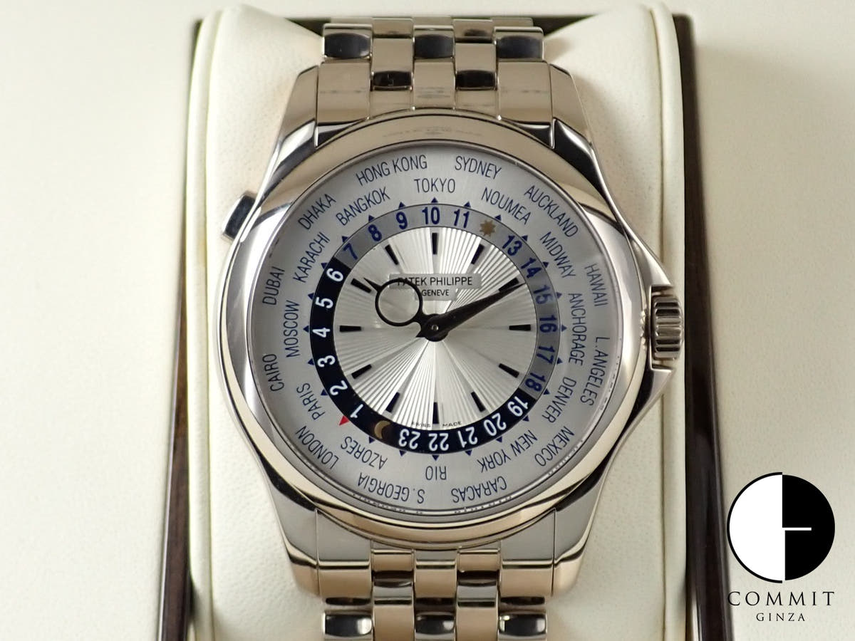 パテックフィリップ コンプリケーション ワールドタイム Ref.5130/1G-010 ホワイトゴールド シルバー文字盤