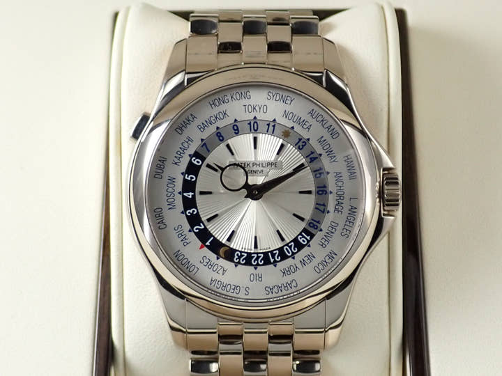 パテックフィリップ コンプリケーション ワールドタイム Ref.5130/1G-010 ホワイトゴールド シルバー文字盤