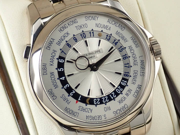 パテックフィリップ コンプリケーション ワールドタイム Ref.5130/1G-010 ホワイトゴールド シルバー文字盤