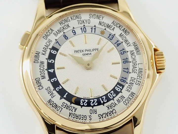 パテックフィリップ コンプリケーション ワールドタイム Ref.5110J-001 イエローゴールド シルバー文字盤