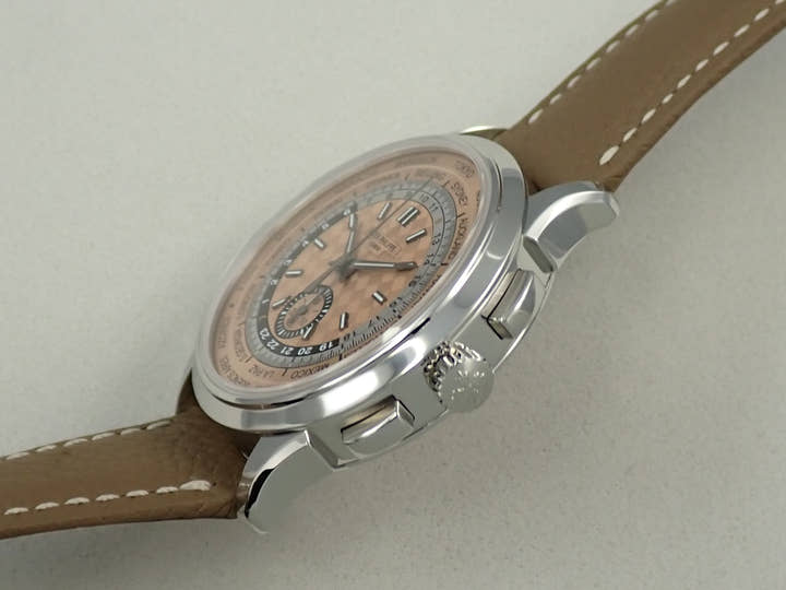 パテックフィリップ コンプリケーション ワールドタイム クロノグラフ Ref.5935A-001 ステンレススチール ローズゴールドメッキ オパーリン文字盤