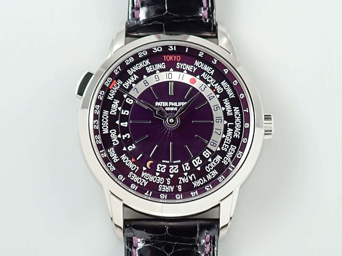 パテックフィリップ コンプリケーション ワールドタイム デイト Ref.5330G-010 パープル文字盤 極美品 57KYK779