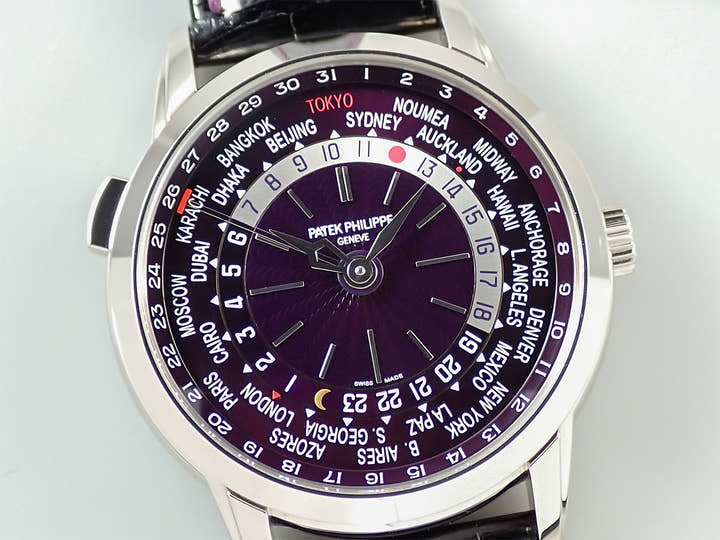 パテックフィリップ コンプリケーション ワールドタイム デイト Ref.5330G-010 ホワイトゴールド パープル文字盤