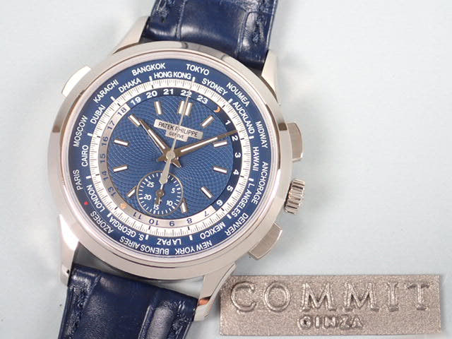 パテックフィリップ ワールドタイム Ref.5930G ブルーオパーリン文字盤 未使用 worldtime-10