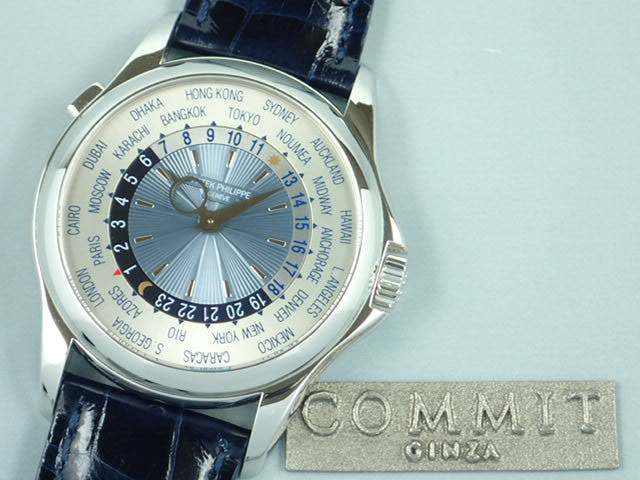 パテックフィリップ ワールドタイム Ref.5130P ブルーソレイユ文字盤 中古 worldtime-11