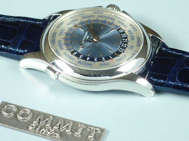 パテックフィリップ ワールドタイム Ref.5130P ブルーソレイユ文字盤 中古 worldtime-11
