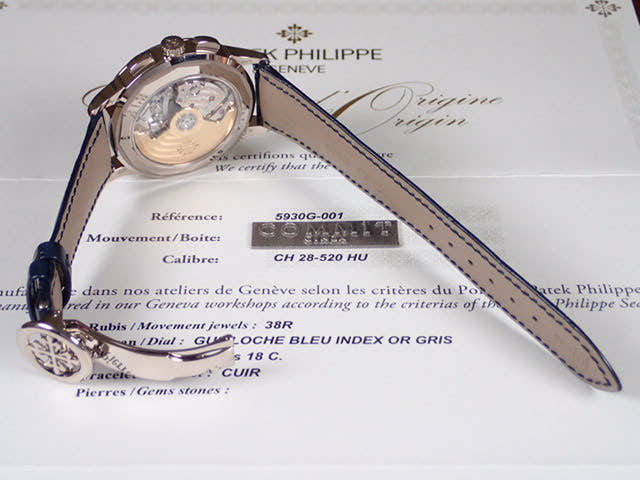 パテックフィリップ ワールドタイム Ref.5930G ブルーオパーリン文字盤 美品 worldtime-12