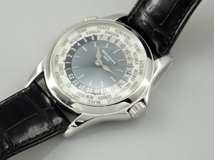 パテックフィリップ コンプリケーション ワールドタイム Ref.5110P-001 プラチナ ブルー文字盤