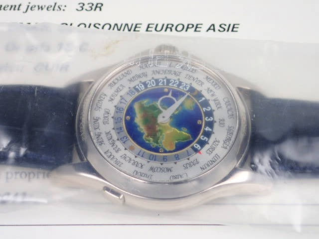 パテックフィリップ ワールドタイム Ref.5131G-001 クロワゾネ七宝装飾文字盤 未使用 worldtime-19