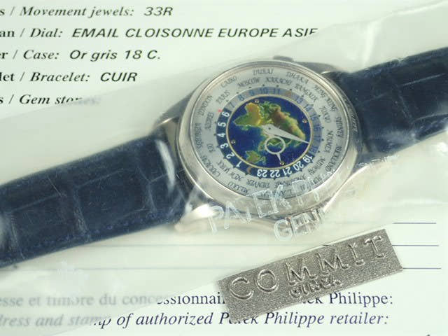 パテックフィリップ ワールドタイム Ref.5131G-001 クロワゾネ七宝装飾文字盤 未使用 worldtime-19