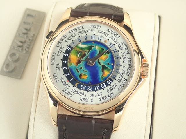 パテックフィリップ ワールドタイム Ref.5131R-011 クロワゾネ七宝装飾文字盤 中古 worldtime-20