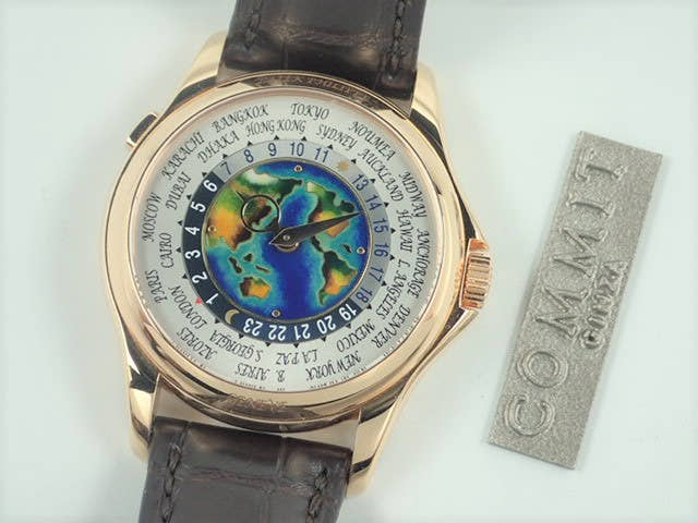 パテックフィリップ ワールドタイム Ref.5131R-011 クロワゾネ七宝装飾文字盤 中古 worldtime-20