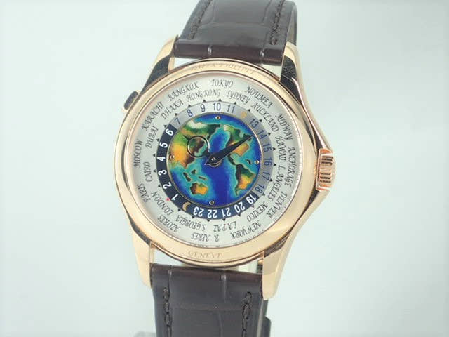 パテックフィリップ ワールドタイム Ref.5131R-011 クロワゾネ七宝装飾文字盤 中古 worldtime-20