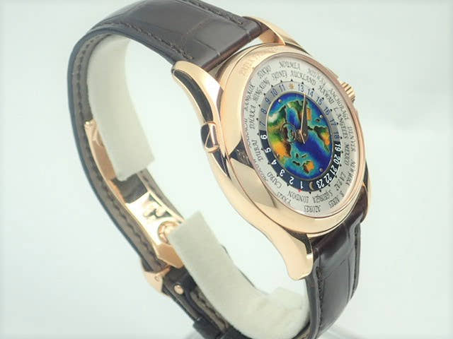 パテックフィリップ ワールドタイム Ref.5131R-011 クロワゾネ七宝装飾文字盤 中古 worldtime-20