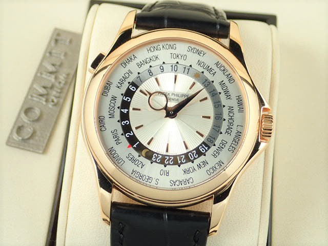 パテックフィリップ ワールドタイム Ref.5130R-001 シルバー文字盤 中古 worldtime-21