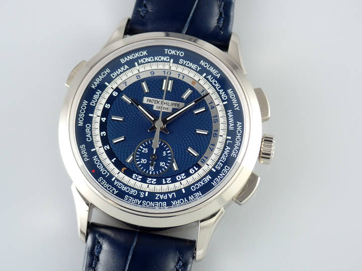 パテックフィリップ ワールドタイム Ref.5930G-001 ブルーオパーリン文字盤 中古 worldtime-23