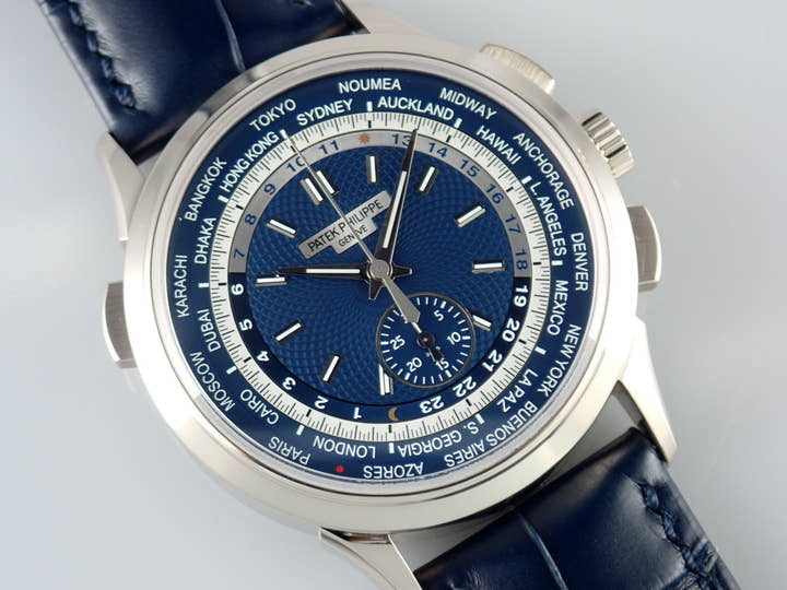 パテックフィリップ ワールドタイム Ref.5930G-001 ブルーオパーリン文字盤 中古 worldtime-23