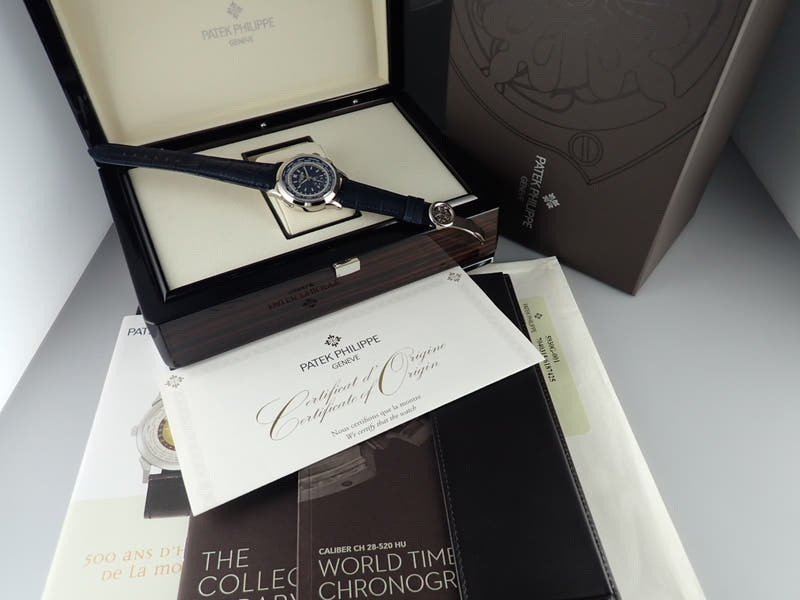 パテックフィリップ ワールドタイム Ref.5930G-001 ブルーオパーリン文字盤 中古 worldtime-23