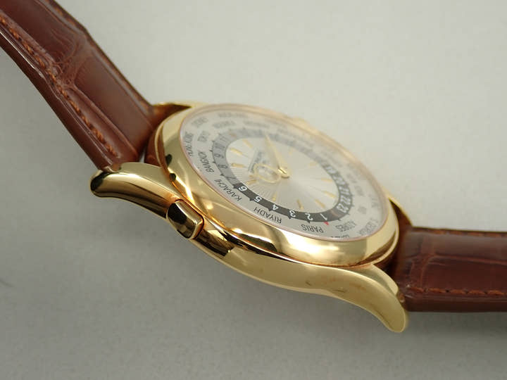 パテックフィリップ コンプリケーション ワールドタイム Ref.5130J-001 イエローゴールド シルバー文字盤