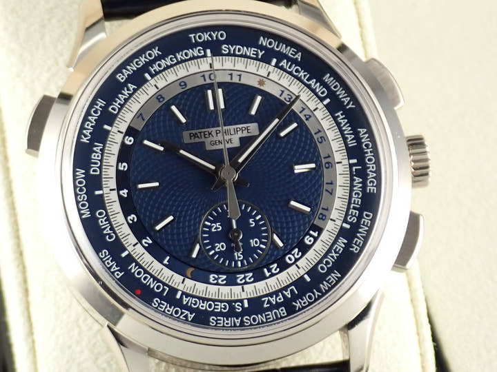 パテックフィリップ ワールドタイム Ref.5930G-001 ブルーオパーリン文字盤 中古 worldtime-30