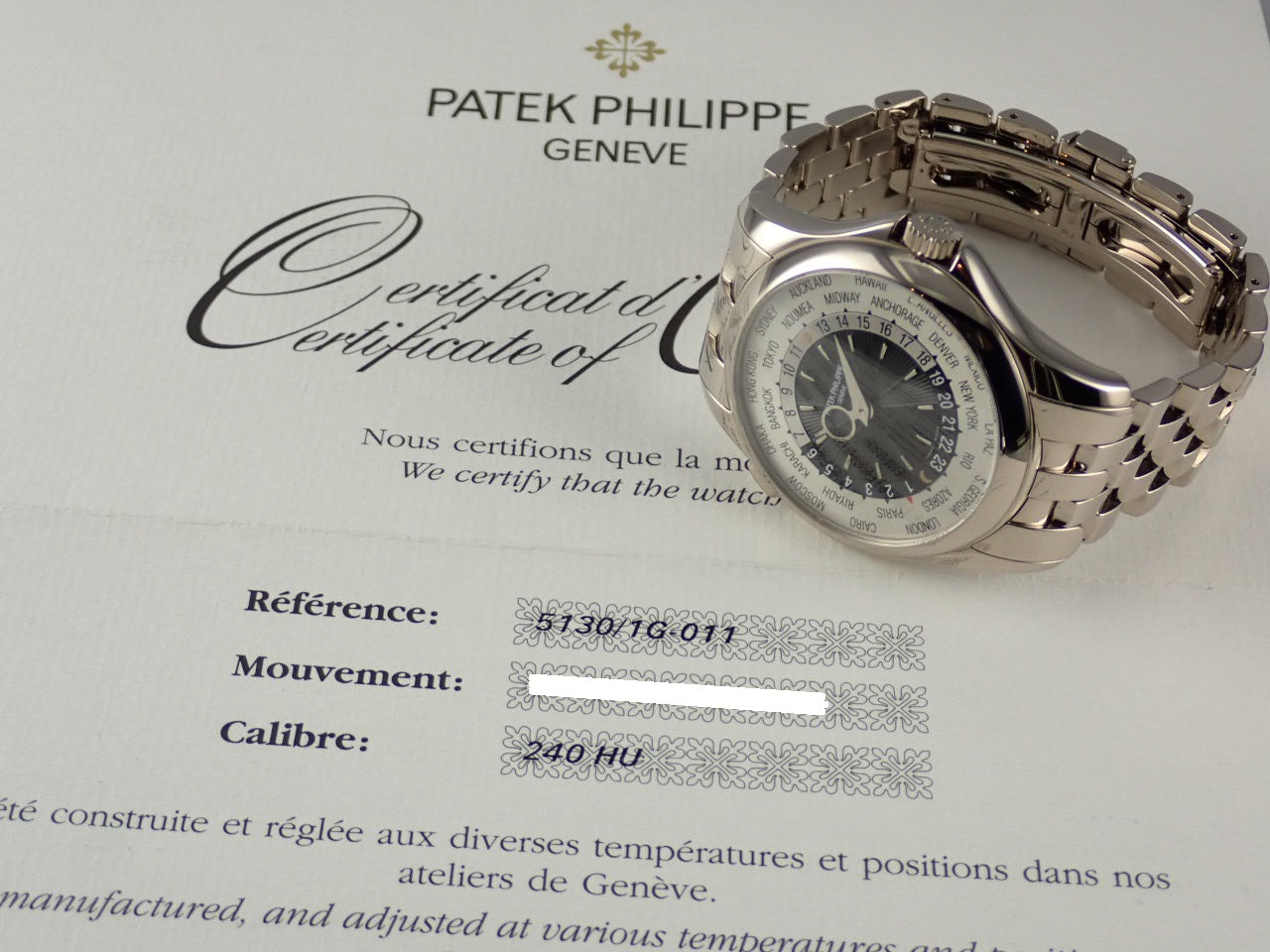 Patek Philippe World Time [Good Condition] &lt;Warranty, Box, etc.&gt;