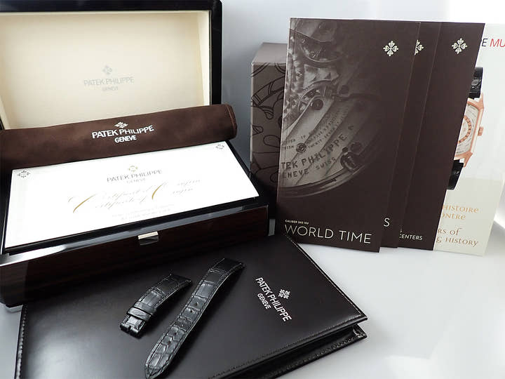パテックフィリップ コンプリケーション ワールドタイム Ref.5130J-001 イエローゴールド シルバー文字盤