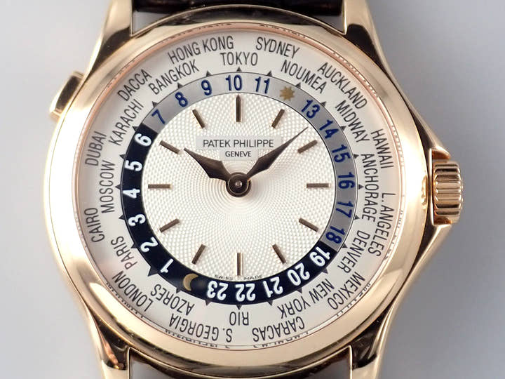 パテックフィリップ ワールドタイム Ref.5110R-001 ギョーシェ/シルバーオパーリン文字盤 中古 worldtime-33