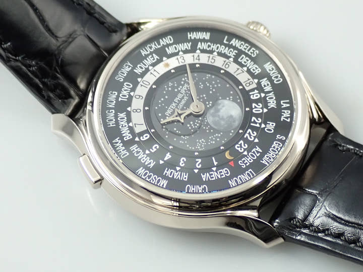 パテックフィリップ コンプリケーション ワールドタイム ムーンフェイズ Ref.5575G-001 ホワイトゴールド ブラック文字盤