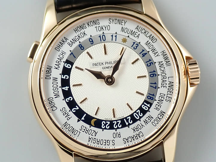 パテックフィリップ コンプリケーション ワールドタイム Ref.5110R-001 ローズゴールド シルバー文字盤