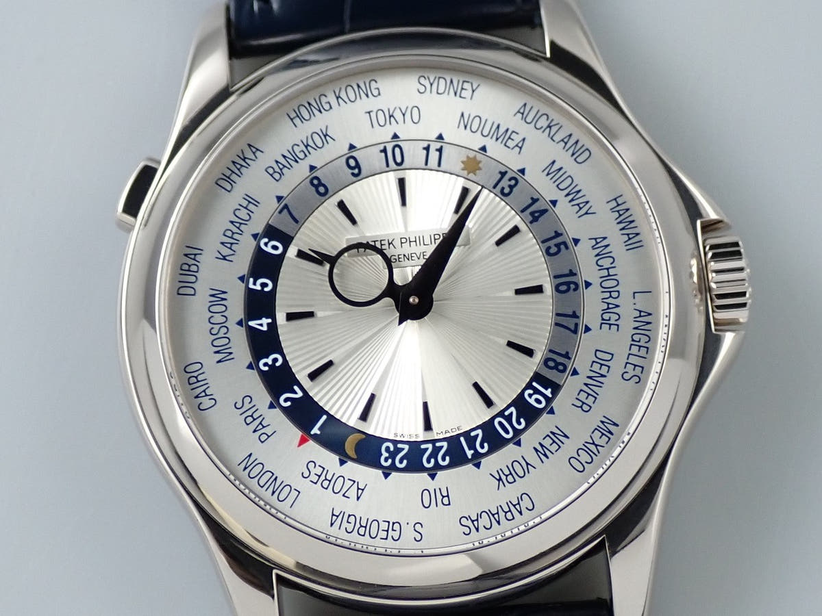 パテックフィリップ コンプリケーション ワールドタイム Ref.5130G-001 シルバー文字盤 美中古 F8084477