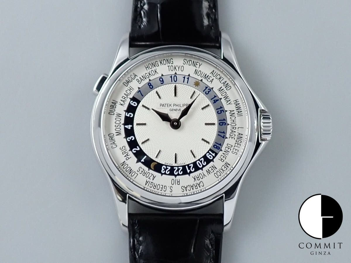 パテックフィリップ ワールドタイム Ref.5110G-001 シルバー文字盤 中古 287704SV