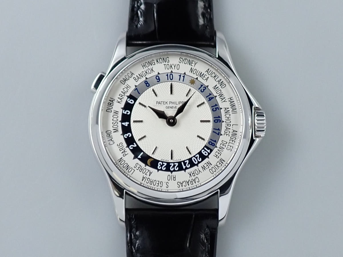 パテックフィリップ ワールドタイム Ref.5110G-001 シルバー文字盤 中古 287704SV