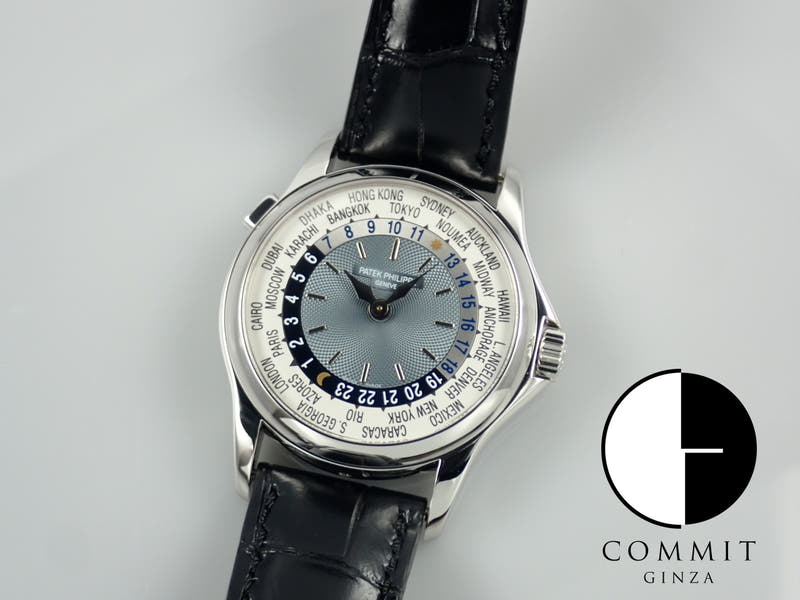 パテックフィリップ ワールドタイム Ref.5110P-001 シルバー×ブルー文字盤 中古 worldtime-39