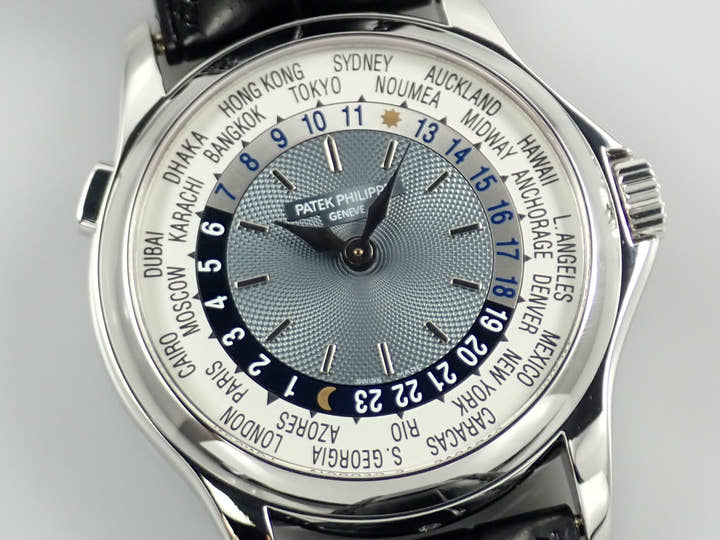 パテックフィリップ ワールドタイム Ref.5110P-001 シルバー×ブルー文字盤 中古 worldtime-39