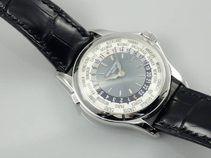 パテックフィリップ ワールドタイム Ref.5110P-001 シルバー×ブルー文字盤 中古 worldtime-39