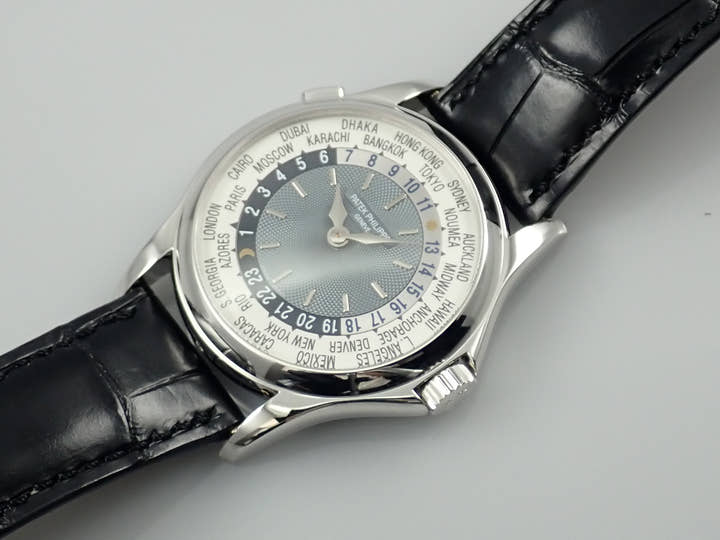 パテックフィリップ ワールドタイム Ref.5110P-001 シルバー×ブルー文字盤 中古 worldtime-39