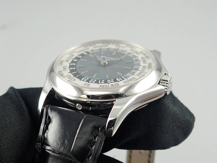 パテックフィリップ ワールドタイム Ref.5110P-001 シルバー×ブルー文字盤 中古 worldtime-39