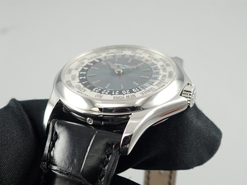 パテックフィリップ ワールドタイム Ref.5110P-001 シルバー×ブルー文字盤 中古 worldtime-39
