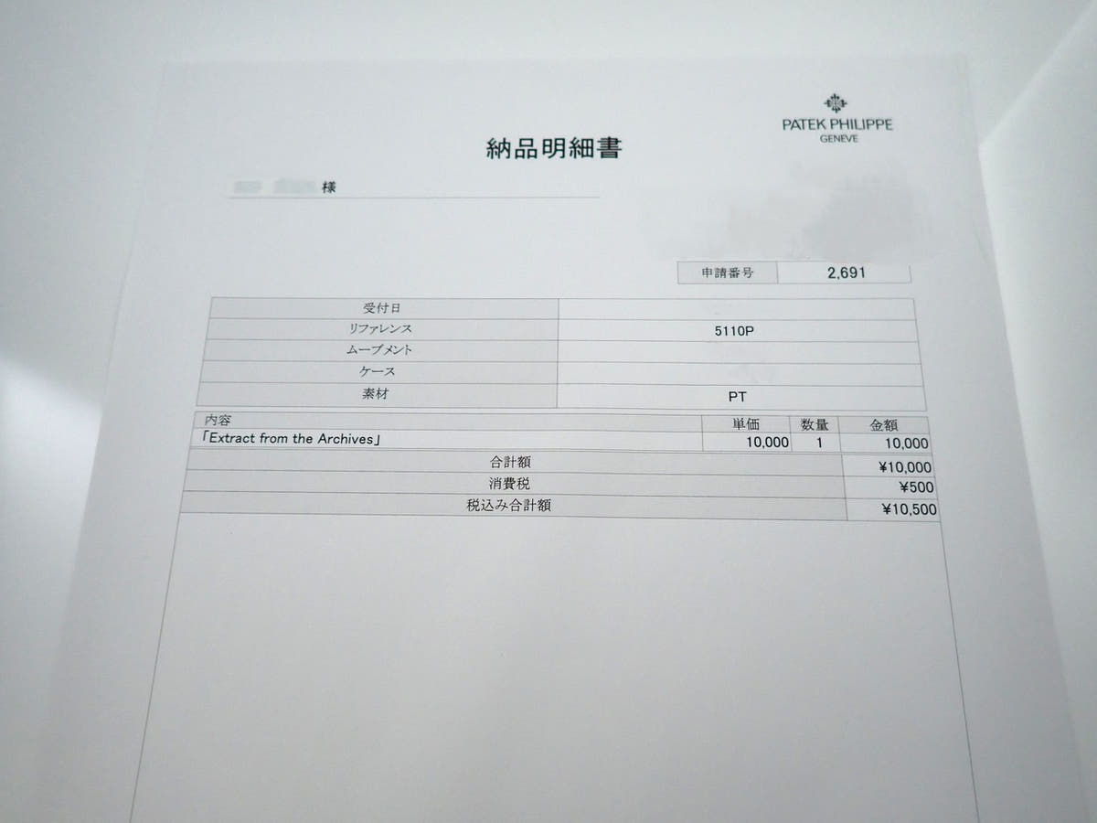 パテックフィリップ ワールドタイム Ref.5110P-001 ブルー文字盤 美中古 UT230H19