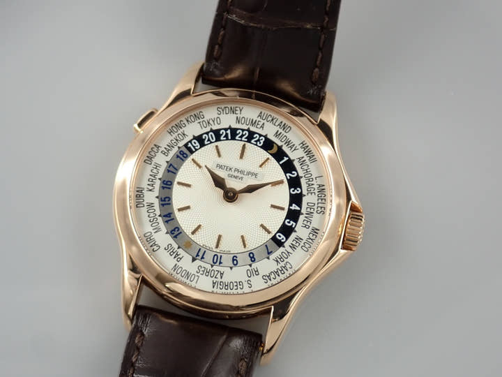 パテックフィリップ ワールドタイム Ref.5110R-001 ギョーシェ/シルバーオパーリン文字盤 中古 worldtime-40