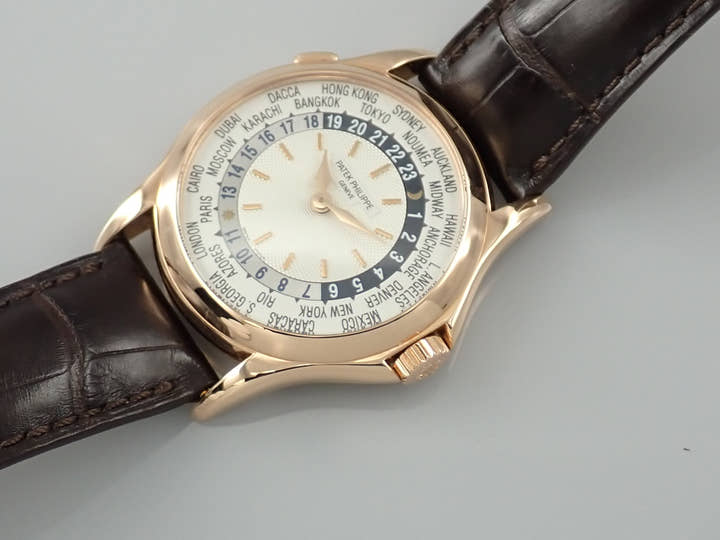 パテックフィリップ ワールドタイム Ref.5110R-001 ギョーシェ/シルバーオパーリン文字盤 中古 worldtime-40